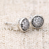 Crystal Studs Earrings 925 Sterling Silver Wedding Party Jewelry