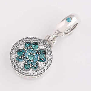 Crystal Four-leaf Clover Pendant Beads for Charm Bracelet