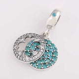 Crystal Four-leaf Clover Pendant Beads for Charm Bracelet