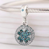 Crystal Four-leaf Clover Pendant Beads for Charm Bracelet