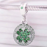 Crystal Four-leaf Clover Pendant Beads for Charm Bracelet