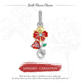 December Flower Language Pendant DIY Bracelet S925 Silver