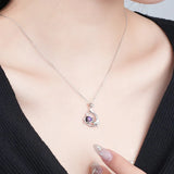 925 Silver Star Sky Bracelet with Zircon Butterfly Pendant