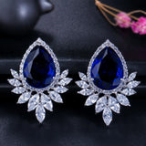 Big Water Drop Diamond Earrings High Carbon Diamond Stud Earrings