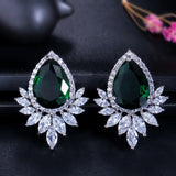 Big Water Drop Diamond Earrings High Carbon Diamond Stud Earrings