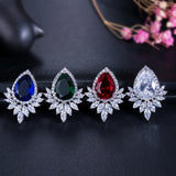 Big Water Drop Diamond Earrings High Carbon Diamond Stud Earrings