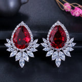 Big Water Drop Diamond Earrings High Carbon Diamond Stud Earrings