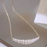 14K True Filled Pearl Smile Necklace for DIY Jewelry