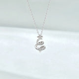 925 Silver Star Shine Christmas Tree Necklace Pendant Xmas Gift