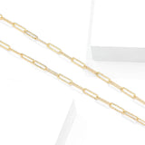 925 Silver Hammered Link Chain Necklace for Women