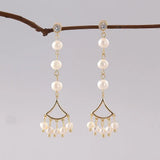 Freshwater Pearl Drop Earrings for Women Gift Jewelry