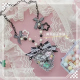 Lolita Sweet Necklace Bear Chocolate Brown