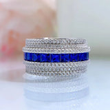 Silver Ring with Zircon Stone for Women Wedding