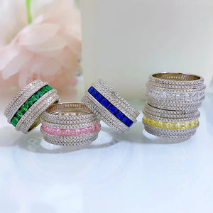 Silver Ring with Zircon Stone for Women Wedding