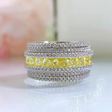 Silver Ring with Zircon Stone for Women Wedding