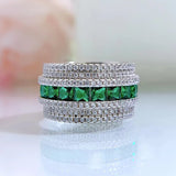 Silver Ring with Zircon Stone for Women Wedding