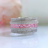 Silver Ring with Zircon Stone for Women Wedding
