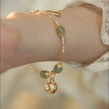 Hetian Jade Bell Bracelet High Sense Personality Girlfriend Bracelet