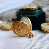 Hetian Jade Inlaid Crystal Gawu Box Necklace Pendant