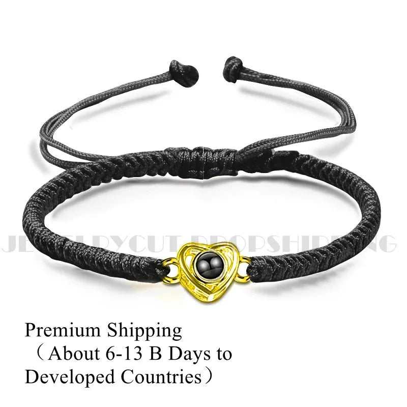 Projection Heart Bracelet Fine Steel Material Unique Holiday Gift