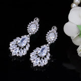 Olive Diamond Clip Earrings High Carbon Diamond Bridal Stud Earrings