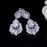 Olive Diamond Clip Earrings High Carbon Diamond Bridal Stud Earrings