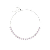 Women's Pink Diamond Heart Necklace High Carbon Diamond Jewelry