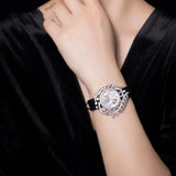 S925 Silver Flower Shell Bracelet Camellia Wrist Strap Fine Jewelry