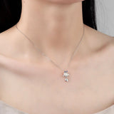 Childlike Goldfish Opal Pendant Necklace for Women
