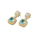 S925 Sterling Silver Zircon Stud Earrings for Women