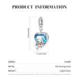 Sad Cat S925 Pendant Synthetic Spinel European and American Bracelet Necklace