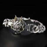 Silver Men's Ring Chain Retro Dragon Xiao Nine Days