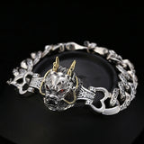 Silver Men's Ring Chain Retro Dragon Xiao Nine Days