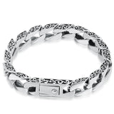 Silver Personality Men's Bracelet Retro Niche Lace Totem