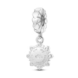 Sun Opal Dangle Charm for Bracelet 925 Silver Women Jewelry
