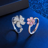 S925 Silver Rotating Ring Necklace Set