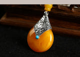 Jade Buddhi 108 Prayer Beads Charm Necklace for Women