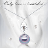 925 Silver Pearl Pendant Necklace - Women's Jewelry