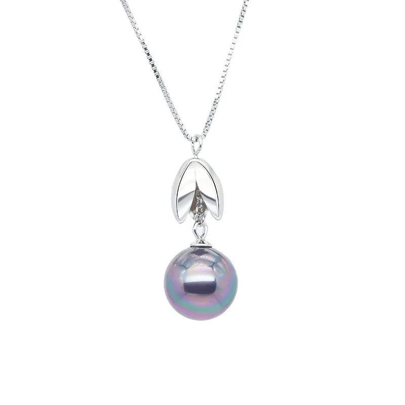 925 Silver Pearl Pendant Necklace - Women's Jewelry