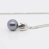 925 Silver Pearl Pendant Necklace - Women's Jewelry