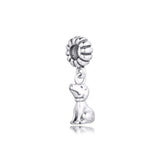 925 Sterling Silver Dog Charm Bead for DIY Bracelets