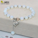 Ethnic Style Opal Tourmalines Rubys Jades Stone Bracelet Gift
