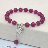 Ethnic Style Opal Tourmalines Rubys Jades Stone Bracelet Gift