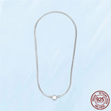 Silver Chunky Infinity Knot Chain Necklace Womens Party Wedding Gift