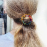 Crystal Circle Barettes French Hair Ornaments