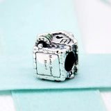 Gingerbread House Home Sweet Heart Beads 925 Sterling Silver Charm