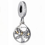 Family Heritage Tree Of Life Pendant Beads 925 Sterling Silver Charm Bracelet