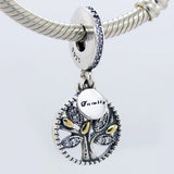 Family Heritage Tree Of Life Pendant Beads 925 Sterling Silver Charm Bracelet
