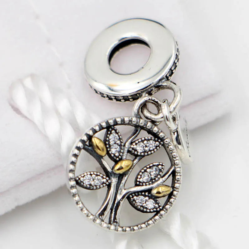 Family Heritage Tree Of Life Pendant Beads 925 Sterling Silver Charm Bracelet