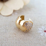 Crystal Heart Clip Lock Stopper Beads for Charm Bracelet